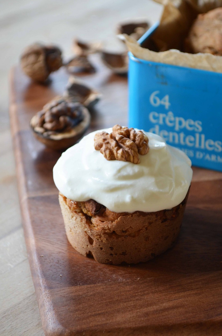 Apple Muffins with Walnuts, Cinnamon and Zante Currants. Photo and recipe by That Healthy Kitchen