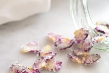 How to make vegan candied rose petals