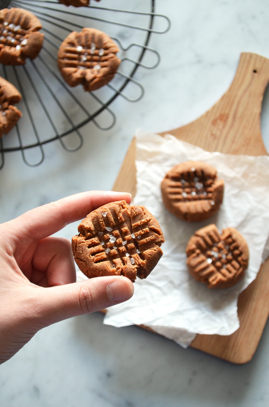 Lighter Peanut Butter Cookies